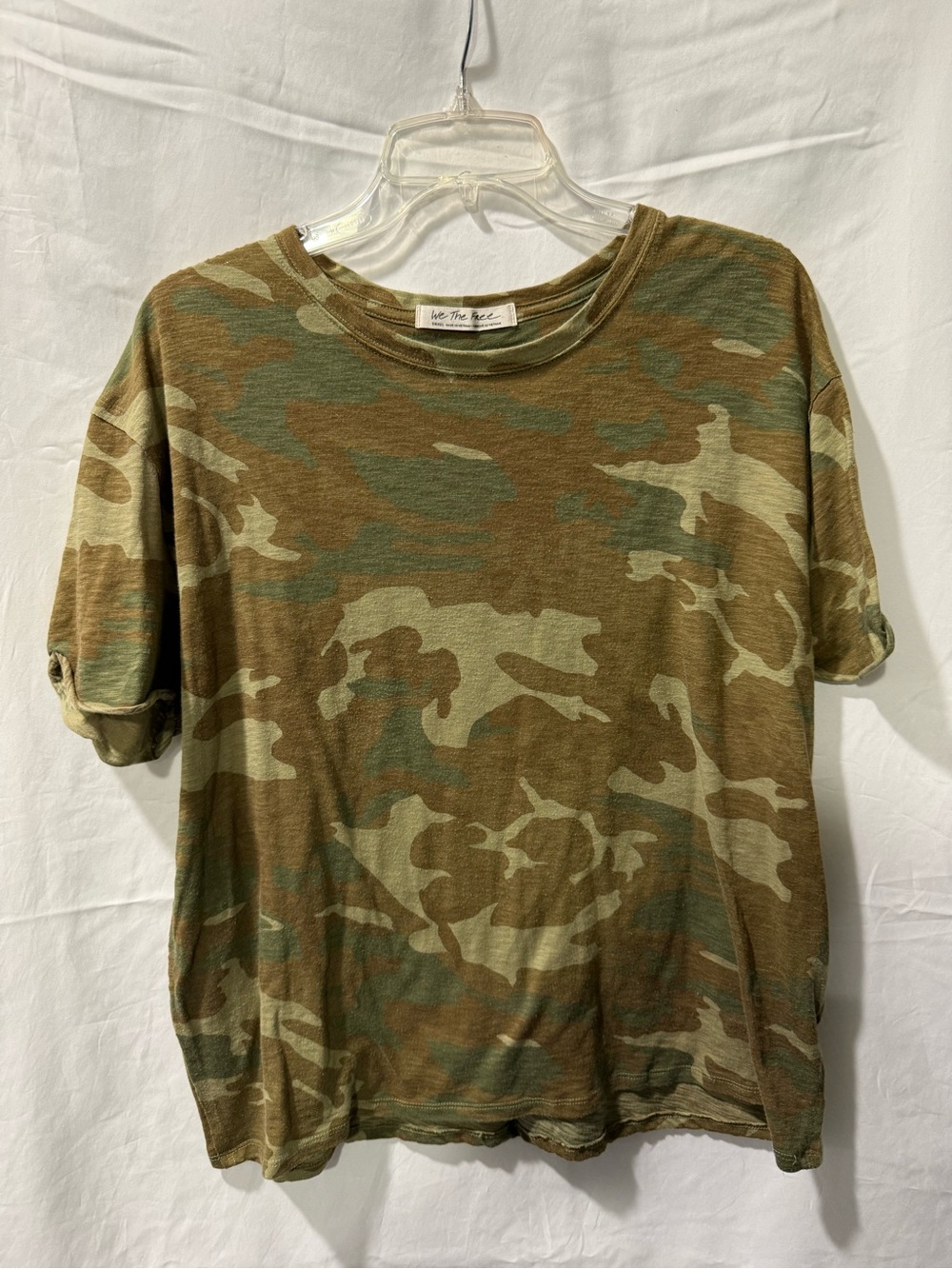 We The Free Men's Camo Short-Sleeve Crewneck Shirt - Olive/Brown